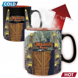 OFFICIAL JURASSIC PARK GATES HEAT CHANGING MAGIC COFFEE MUG CUP NEW IN BOX ABY - Picture 1 of 3