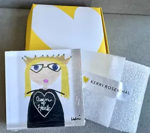 QUEEN OF HEARTS Lucite BLOCKS OF LOVE by Artist KERRI ROSENTHAL -NIB & Wrapper - Picture 1 of 6