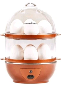 Copper Chef Electric EGG Cooker Capacity To 14 With Manual And Accessories - Picture 1 of 8