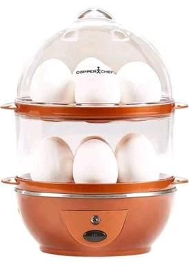 Copper Chef  Electric EGG Cooker Capacity To 14 With Manual And Accessories  - Image 1 of 4