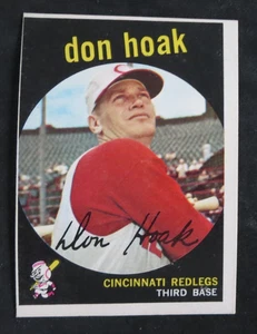 1959 Topps Don Hoak #25 Cincinnati Redlegs EX sin pliegues - Imagen 1 de 2