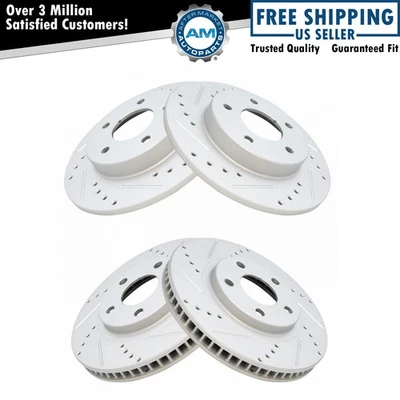 Brake Performance Rotor Kit Front & Rear for Buick Cadillac Oldsmobile - Image 1 of 4
