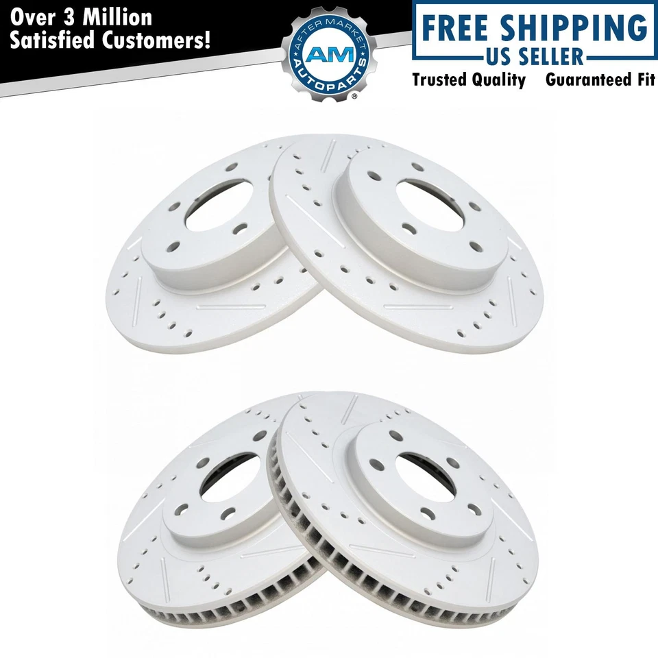 Brake Performance Rotor Kit Front & Rear for Buick Cadillac Oldsmobile - Image 1 of 4