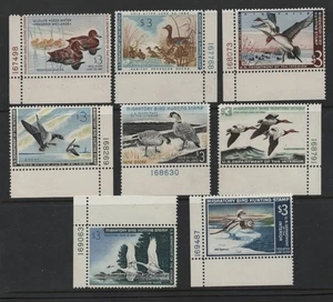 US 1960-1967 DUCK HUNTING STAMPS SC. #RW27-RW34 ALL MINT NEVER HINGED - Picture 1 of 1