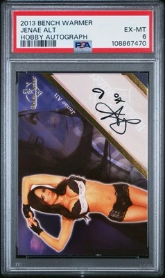 2013 Bench Warmer Hobby Autograph Jenae Alt Auto PSA 6 - Image 1 of 3