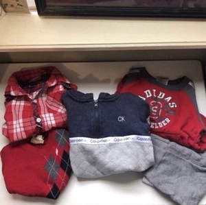 5 Piece Lot Baby Boy Winter Clothing Outfit Bundle Set 12 Months:4 Tops & 1 Pant - Picture 1 of 16