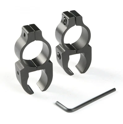 Tactical Rifle Pistol Airsoft Scope Laser Sight 25.4mm Ring Mount Adapter - Image 1 of 4