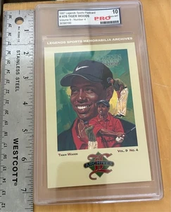 1997 Legends Sports Postcard Tiger Woods #H78 - Gem Mint 10- 30390190 - Bild 1 von 4