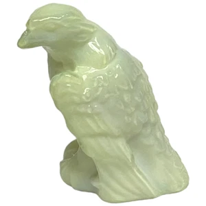 Boyd Glas Bernie der Adler Figur 1997 Vaseline Lemon Custard GLOWS - B509 - Bild 1 von 15