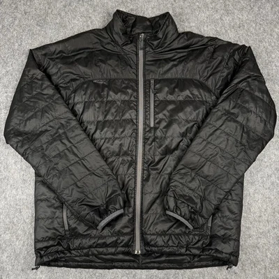 REI Lightweight Revelcloud Puffer Jacket XL Black Pertex Full Zip Primaloft - Image 1 of 4