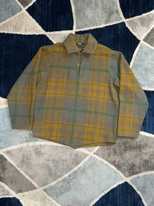 Woolrich Vintage Wool Plaid Hunting Field Coat Jacket 40’s 50’s Moth Proof Large - Picture 1 of 8