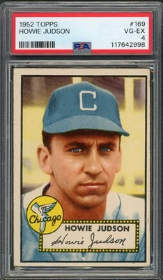 1952 Topps Howie Judson #169 PSA 4 VG-EX.  Just Graded!!!  FREE SHIPPING! - Image 1 of 4