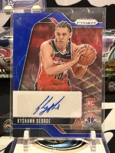 Kyshawn George 2024-25 Panini Prizm Auto Blue Wave Rookie RC #RSI-KGW TZ 13C - Picture 1 of 2