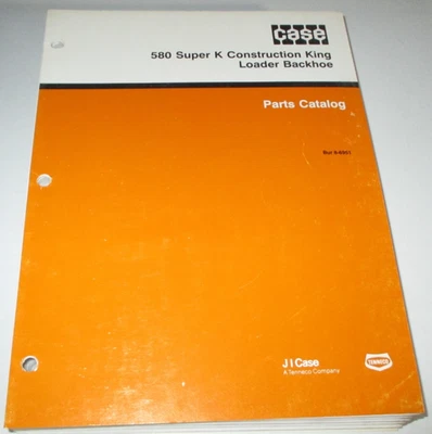 Case 580 Super K Tractor Loader Retroexcavadora Piezas Catálogo Manual Libro 8-6951 ¡OEM! Foto 1 de 4
