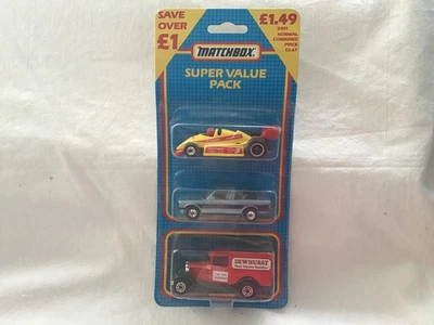 MATCHBOX MB858 TRIPLE PACK - F1 RACER - BMW 323i AZUL - MODELO A Foto 1 de 2
