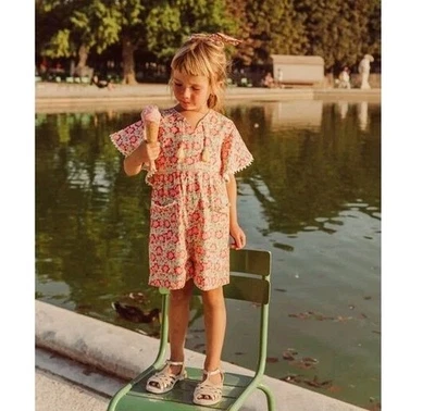 Mono Louise Misha Mayalia Rosa Prado Talla 7 Años Mono Floral  Foto 1 de 4