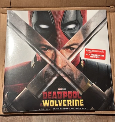 Deadpool & Wolverine Motion Picture Movie Soundtrack 2 LP Red Vinyl Records NEW - Image 1 of 4