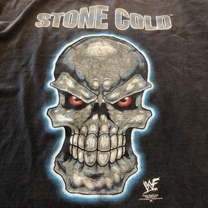 Stone Cold Steve Austin 3:16 Glowing Skull Shirt XL Vintage 1999 WWF Rare - Bild 1 von 15