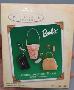 Hallmark Holiday Ornaments Barbie 2004 Mini Minis Geldbörsen und Zubehör - Bild 1 von 4