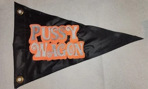 Custom Pussy Wagon 12"x18" Triangle Safety Flag for UTV Bike Jeep Boat - Picture 1 of 4