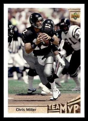 1992 Upper Deck Chris Miller #364 Atlanta Falcons - Image 1 of 2