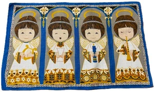 De colección. Toalla de té de lino ULSTER arte de pared "querubines Reg No 5004" azul nuevo de stock - Imagen 1 de 8