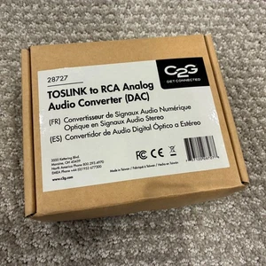 C2G - 28727 - Tosklink to L/R RCA Analog Audio Converter - Picture 1 of 3