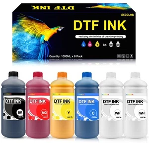 Paquete combinado de tinta DTF 1000 ML-tinta de transferencia directa a película premium para PET Film Co... - Imagen 1 de 6