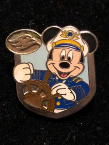 Disney Cruse Line Pin DCL Disney Captain's Wheel Mystery Pin Mickey Mouse - Picture 1 of 2