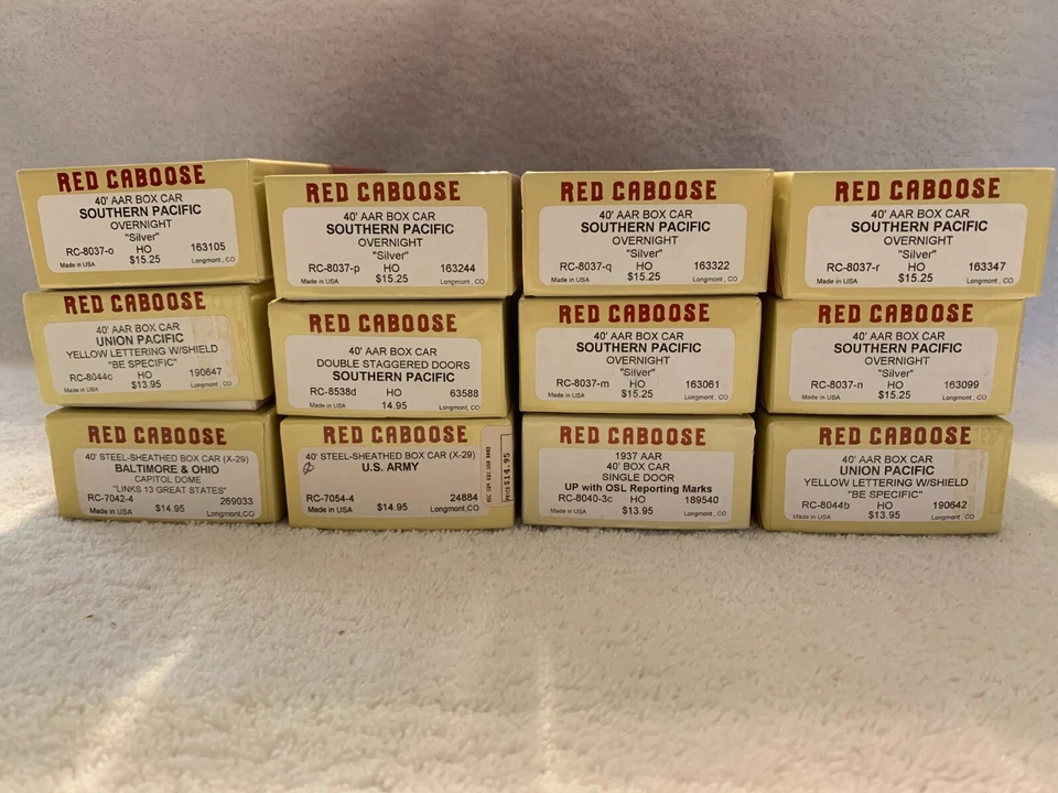 Red Caboose HO Scale Box Car Kit each sold separately - Image 1 of 1
