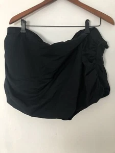 Avenue women's swimsuit bottoms skirt attached to bottoms black sz 26W Qq6 - Picture 1 of 8