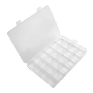 24 Fächer Sortierkasten Sortimentskasten Sortierbox,Transparent Perlen Box NEU - Bild 1 von 16