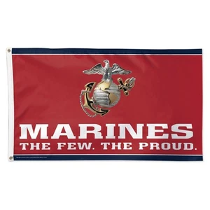 MARINES THE FEW THE PROUD 3'X5' DELUXE FLAG BRAND NEW WINCRAFT 👀 - Picture 1 of 1