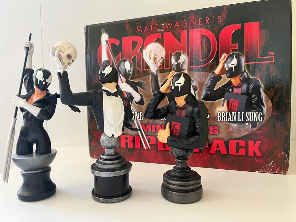 Minibustos Matt Wagner's Grendel paquete triple 993/1000 diseños Bowen Foto 1 de 4