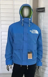 The North Face Men’s 1986 Low Fi Hi Tek Mountain Waterproof Hooded Jacket - Blue - Picture 1 of 15