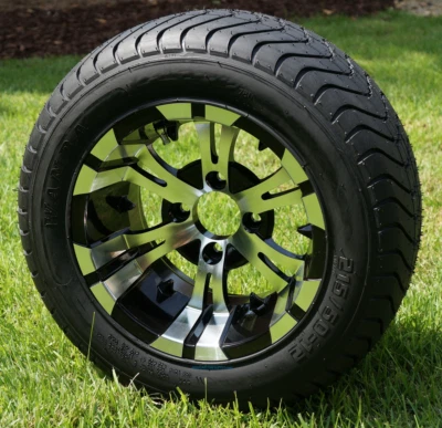 12" Vampire Machined/Black Wheel & 215/50-12" ComfortRide Tires - Set of 4 - Изображение 1 из 4