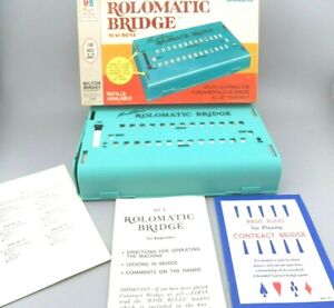 Vintage Rolomatic Bridge Machine Game Set 1 Beginners Milton Bradley 4940 USA