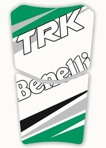 PARASERBATOIO ADESIVO PROTEZIONE SERBATOIO RESINATO 3D MOTO BENELLI TRK BIANCO - Picture 1 of 1