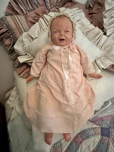 Ideal Blessed Event Baby Doll 21” Crying Face Vintage 1950's~Original Outfit - Picture 1 of 22