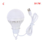 5V 3W-12W USB Bulb Light portable Lamp LED for hiking camping Tent travel Work~