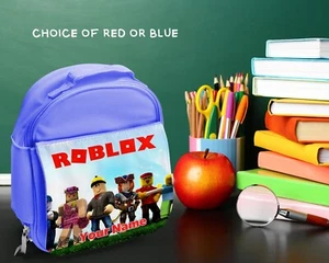 Roblox Lunch Bag Kids Personalised School Lunch Box Name Printed - Picture 1 of 3