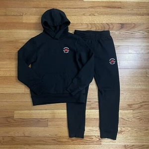 Set of 2 Converse Boys Hoodie & Sweatpants Small (8-10 YRS) Black - Picture 1 of 8