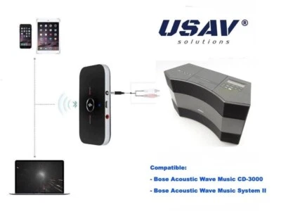USAV Bluetooth Adapter for Bose Acoustic Wave Music System II | CD-3000 - Image 1 of 3