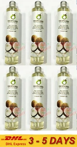 6 x Tropicana Pure Cold Pressed Virgin Coconut Oil Hair Skin Moisturising 100ml - Picture 1 of 5