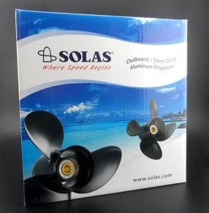 Solas Amita 3 Propeller hélice for SUZUKI Outboard 4111-093-08A 3X9 1/4X8 - Foto 1 di 3