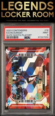 2023 Panini Contenders Suite Shots #18 Kevin Durant Suite Shots-Playoff PSA 9 - Image 1 of 2