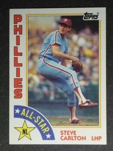 1984 Topps All Star Steve Carlton #395 Phillies NM/MT OR BETTER 004