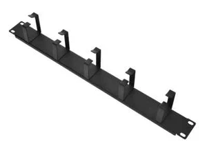 1 HE (19x1,75 Zoll) Metall D-Ring Premium Netzwerk Server Rack Kabel Management Panel - Bild 1 von 5