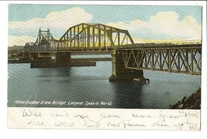 Vintage Postcard New London Connecticut Draw Bridge Undivided Back 1905 UDB - Picture 1 of 4