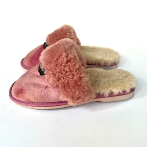 UGG Australia Women's Wool Lined Suede Cozy Slipper Shoes Pink Size US 7.5 - Picture 1 of 12